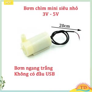 Máy bơm nước mini DC 3v-5v bơm chìm bơm đứng nằm hai đầuống dâyusb
