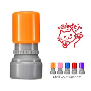 LIVELYN Con dấu sổ lưu niệm Tem khuyến khích Giáo Viên Biểu Tượng Cảm Xúc khen ngợi Tự làm Con dấu biểu tượng cảm xúc Di động Đồ dùng cho giáo viên Con dấu bình luận