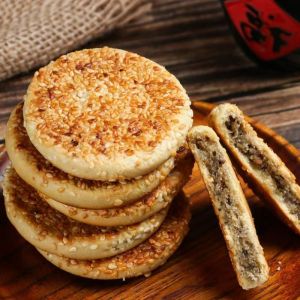 老式麻饼Traditional Chinese Sesame Cake  Soft & Chewy  Freshly Made  Individual Pack Breakfast Snack