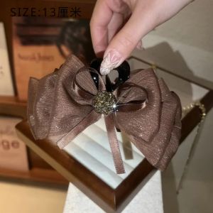 Korean Fashion Feather Bow HairClip Womens Elegant Hair Pin Hair Clamp Hair Accessories for Girls