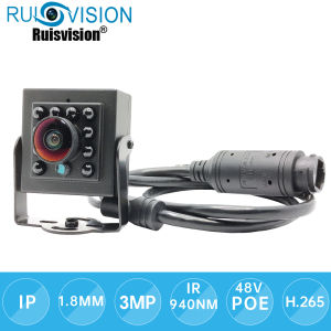 Camera POE MINI 3MP/4MP HD Camera CCTV Nhìn Đêm ONVIF P2P Camera Giám Sát Video Ống Kính 170 ° Góc Rộng 48V POE