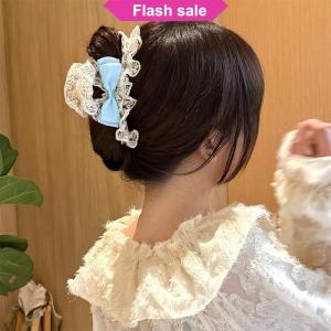 Flash Sale Temperament Lace Bow Hair Clip For Women Girls High Quality Fashion Delicate Hairpin Headdress Sweet Hair Accessories Gifts