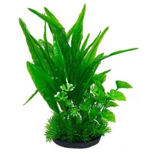 Aquarium Decors Ornaments Green Aquatic PlantTank Landscaping Green Artificial Leaves Hiding Spot