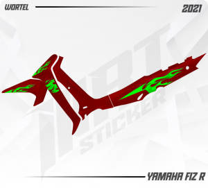 Striping Fiz R - Stiker Transparan Fiz R Api Vol 2 (Sudah Terpotong)