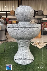 ยกชุดอ่างน้ำพุ ยกชุดอ่างน้ำล้น ยกชุดอ่างน้ำผุด (สีหินอ่อน) รหัสA1040 ปั๊มน้ำฟรีในตัว