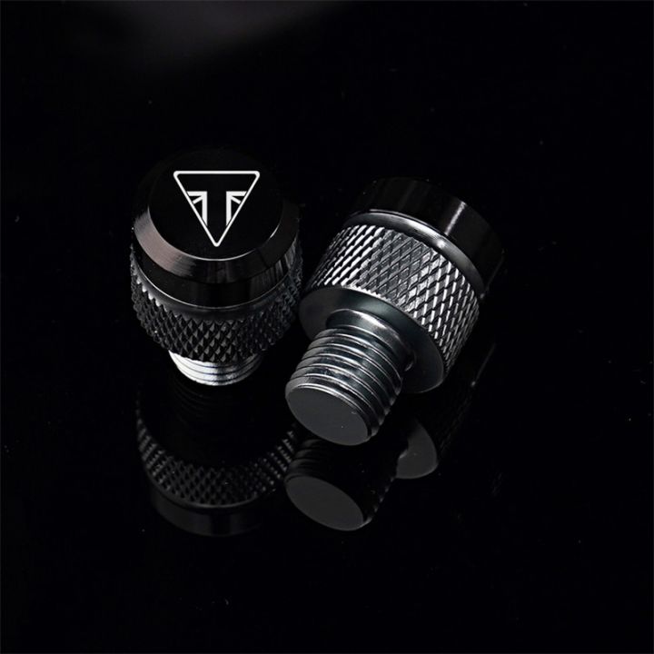 1 Pair Motorcycle Accessories CNC Aluminum Mirror Hole Plugs Screws ...