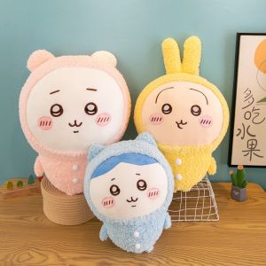 SIRENXI Đồ Ngủ Đồ chơi nhồi bông chiikawa Usachi Hachiware Búp bê nhồi bông chiikawa Tựa đầu xe ô tô Anime Gối kê chiikawa Trang trí nhà cửa