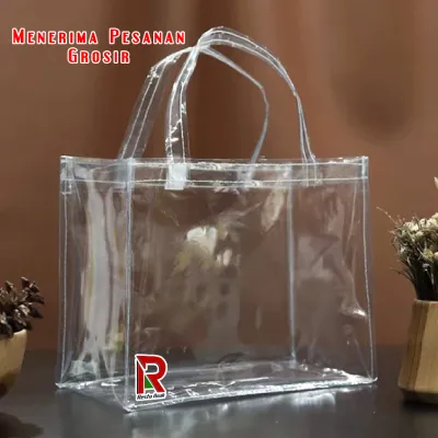 Tas Mika Transparant 24x22x22/Tas Hajatan/Tas Mika Toples/Tas Toples