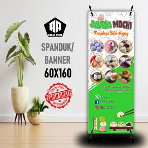 Cetak Banner Cetak Spanduk DAVIRA MOCHI Ukuran 60X160 CM BISA REQUEST