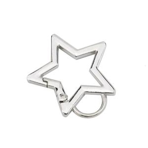 Stainless Steel Star Shape Carabiner Clip Spring Snap Hook Keyring Carabiners Keychains Outdoor Accessories