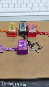 Clicky Bàn Phím Keycap Fidget Bàn Phím Chìa Khóa Mặt Dây Chuyền Tích Hợp Móc Khóa Giải Nén Đồ Chơi Cho Trẻ Em Quà Tặng