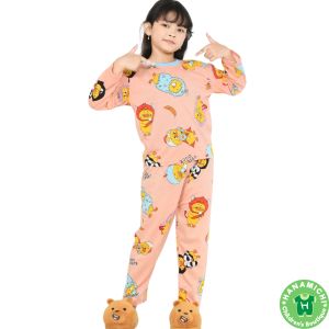 Kiminori MIRI.PP Setelan Baju Tidur Anak Perempuan Lengan Panjang