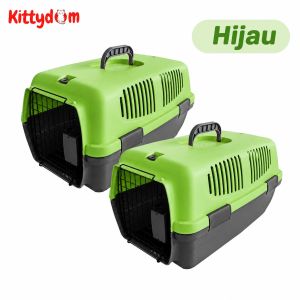 KITTYDOM Kandang Travel Kucing Pet Cargo Carrier Jumbo Size 50 x 30cm Box Kucing Anjing Kelinci Musang Reptil Hamster Sugar Glider Sangkar Kandang Portable Lipat Bawa Hewan Groming Jalan Jalan