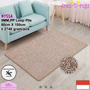Tren-D-rugs Karpet tebal polos alas lantai kamar tidur minimalis anti slip 80 cm x 150 cm - NMs