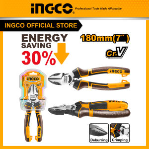 Kìm cắt 7 inch cao cấp thép Crv thiết kế trợ lực 30% INGCO HHLDCP28180