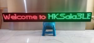 Running Text 2 Warna Merah Hijau 20x200cm Wifi Outdoor
