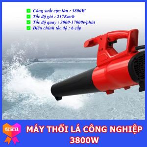 Máy Thổi Lá 3800W - Máy Thổi Công Nghiệp Hạng Nặng - Tốc độ 217Km/h - Điều Chỉnh Tốc Độ 6 Cấp - Bảo Hành Toàn Quốc 6 Tháng
