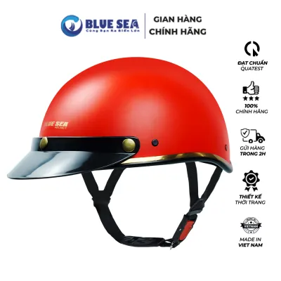 Mũ bảo hiểm 1/2 đầu nửa đầu BLUE SEA - A366 - Đủ Màu Sơn - Thời trang - FreeSize - Chính hãng