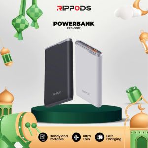 Ripple Power Bank 10000mAh Dual Port 20W PD Quick Charge Rippods Fast Charging Portable