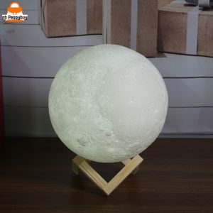 Portable 3D Moon Lamp Night Light with USB Power Touch Control and Color Shift for Relaxing Ambiance