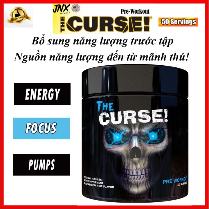 Pre Workout The Curse 50 lần dùng - Hỗ Trợ tăng lực Trước Tập Cho Người ...