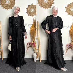 NATASHAA OUTER DRESS TILLE GARDEN MOTIF BESTSELLER BUSUI KONDANGAN BRUKAT BRIDESMAID