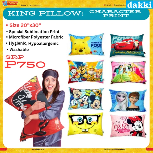 Dakki pillow king sales size