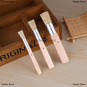 [COD] Home Base ชุดแปรงลายฉลุไม้3ชิ้นสีชอล์กแปรงขนหมูธรรมชาติ