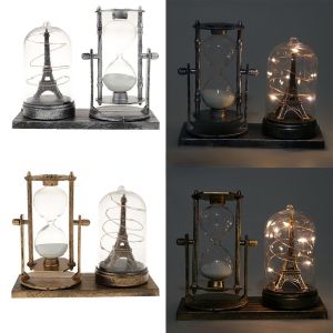 [Legend6] นาฬิกาทรายไฟรูปดาวของประดับยุโรปย้อนยุคนาฬิกาทรายจับเวลาแนวย้อนยุค