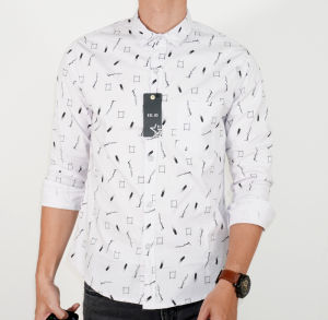 Ams Pro Hem Pria kemeja lengan panjang pria kemeja kerja kemeja casual kemeja pria kemeja motif PJ-017