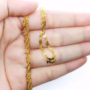 Yon Hing Rantai Leher Gila2 Padu Solid 5G - 7G Emas 916