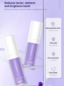 Teeth Small Purple Bottle Color Repair Essence Purple Light Toothpaste Optical Tooth Care Toothpaste