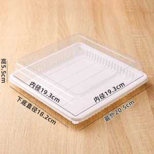 [10 PCS] Dessert Box PUTIH Aesthetic Premium Jumbo / Kotak Sandwich Kemasan Brownies Mika Transparan