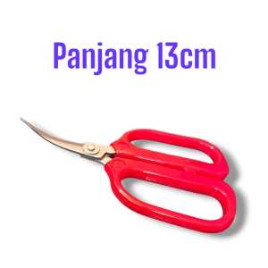 Gunting Prunning Daun Pin S206 Gagang Merah Panjang 13 Cm