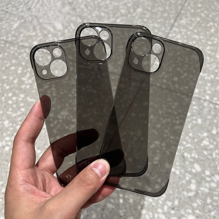 Iphone 13 Grays Iphone Case Ultra Thin Frameless Gray Clear Case
