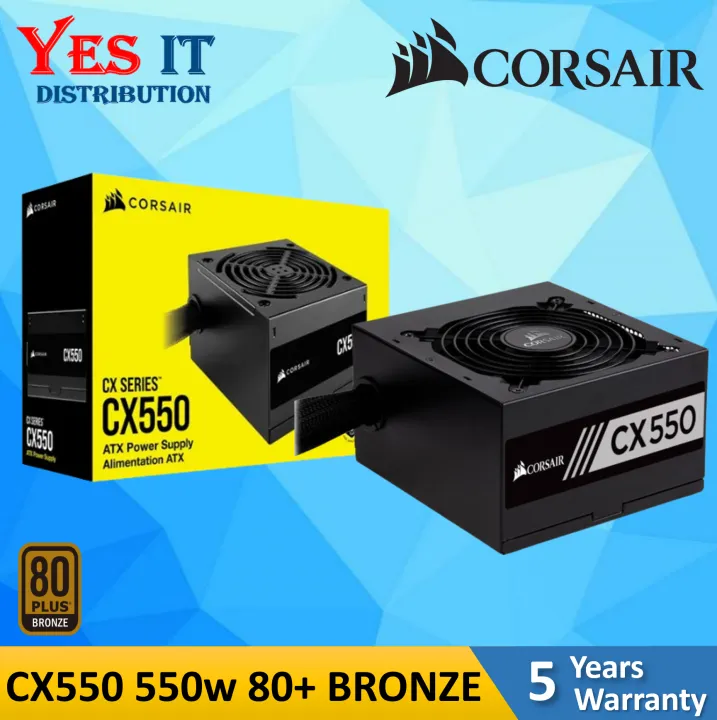 CORSAIR CX550 550 Watt 80 PLUS Bronze ATX Power Supply