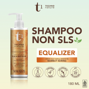 Makarizo T1 Techno Nature Equalizer Shampoo 180 mL - Shampo Non SLS