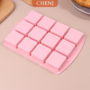 [COD] CHENJ แม่พิมพ์ซิลิโคน12ช่องสำหรับทำขนมบราวนี่กัดฟัดจ์เค้กขนมเยลลี่ลูกกวาดสำหรับเด็กแม่พิมพ์ตกแต่งขนมอบ
