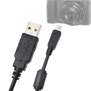 1.5m USB Data Cable Replacement 12Pin CB-USB6/CB-USB5 Camera Transfer Data Sync Charging Cord for Olympus C-70z C-500