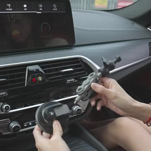 Car Phone Mount Video Recording Universal Magic Arm Suction Car Phone Holder Mount Windshield Window Glass Vlog Shooting