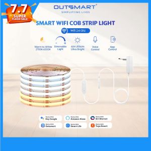 Outsmart WiFi Smart COB LED Strip 5M Tunable White Dotless Warm & Cool White 2700-5000K