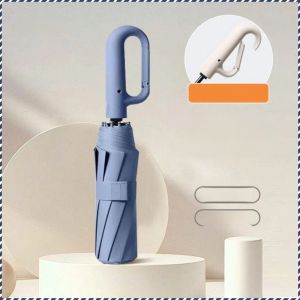 Portable Folding Umbrella Waterproof Portable Folding Wind-resistant Umbrella Rain or Shine