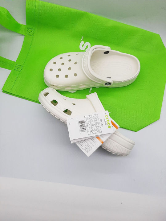 crocs classic clog for man and women slip on with eco bag Lazada