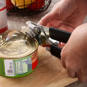 3-in-1 Stainless Steel Tin Opener Cordless Tin Opener with Lids Off Jar Opener and Bottle Opener