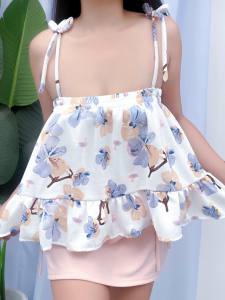 JD | Ester Floral Peplum String Top for Women | Fit Small to Large [EC]