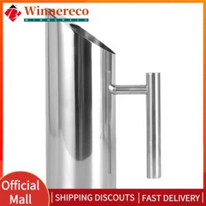 【winnereco】1/2L Kitchen Cold Wine Pitcher Stainless Steel Fruit Juice Pitcher Wine Juice Water Jug Home Bar Hotel KTV Drinking Tool