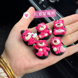 Car Hook Front Row Strawberry Bear Design Cute Multifunctional Small Hanger For Co-Pilot Seat Auto Interior Accessories Organizer