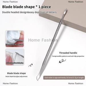 [COD] Home Fashion Kim loại hai đầu móng tay khắc que mở rộng loại bỏ keo dính Gel loại bỏ công cụ Loại bỏ sơn móng tay nhúng