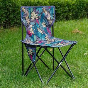 PH STOCK Folding Outdoor Chair Stool Portable Foldable Outdoor Beach Picnic Camping Fishing Field Outdoor Folding Table Portable Camping Liftable Folding Chair