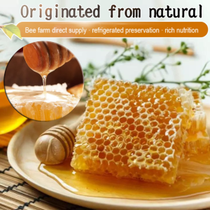 Natural Honeycomb Honey Farm Produced Honeycomb Food Hive Honey Snack Pure Raw Honey Comb Pure Honey with Comb
